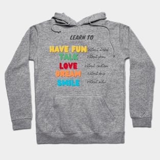 Leçons pour la vie Hoodie